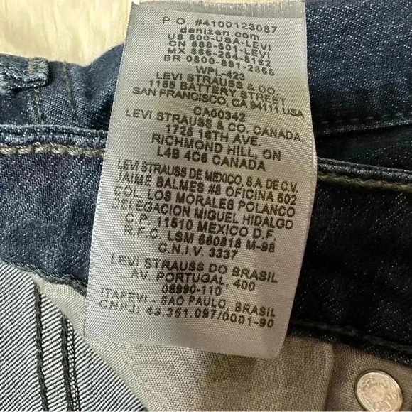 Denizen From Levi’s Boot Cut Jeans Dark Wash Size 8M - Picture 10 of 16